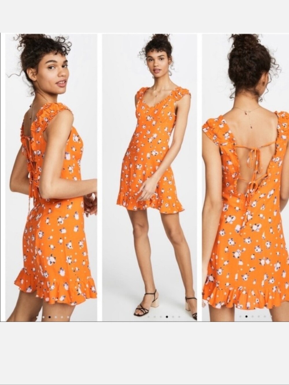 Free People Floral Ruffle-Strap Sundress